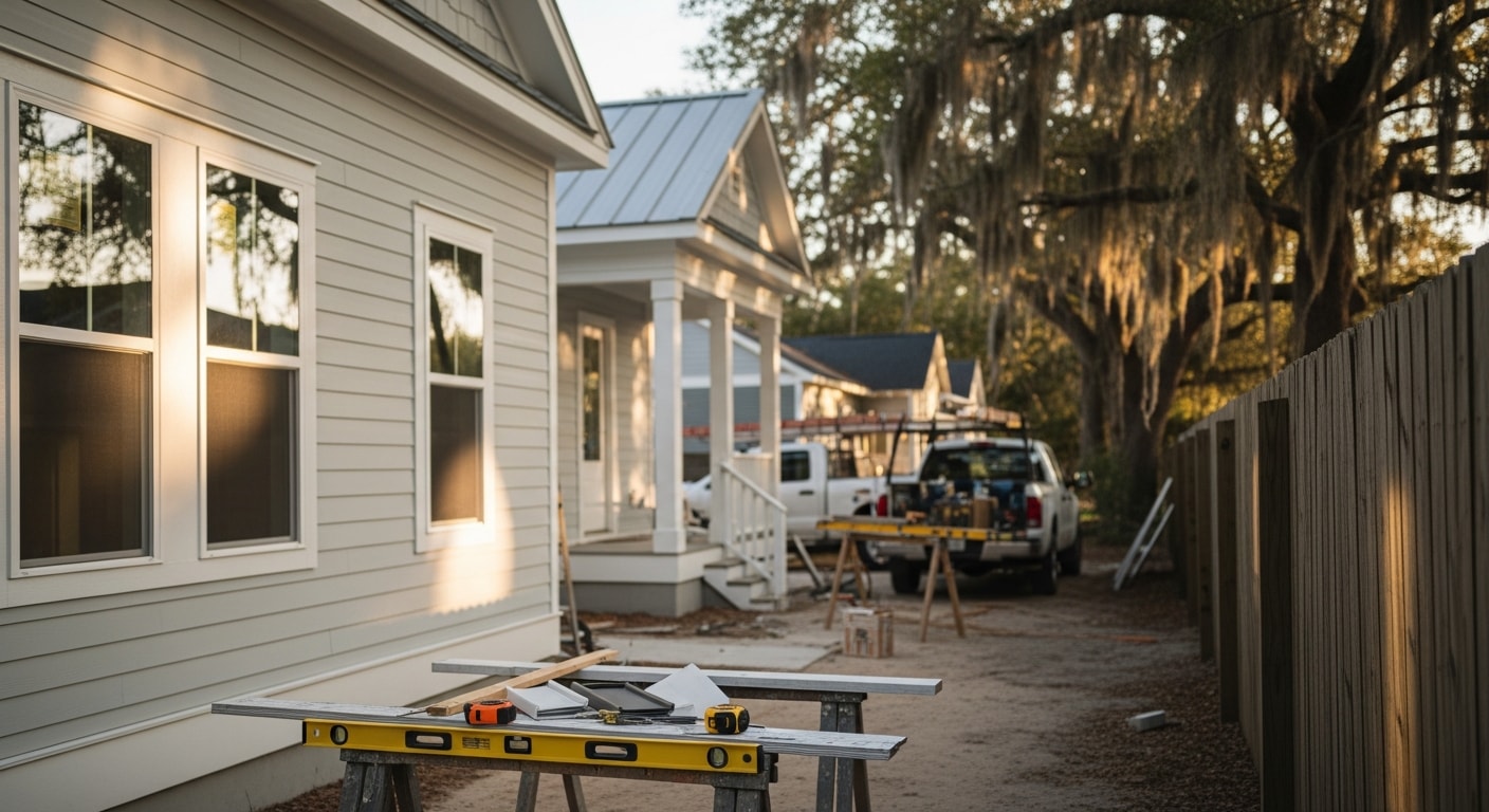 General contractor team working on home renovation project