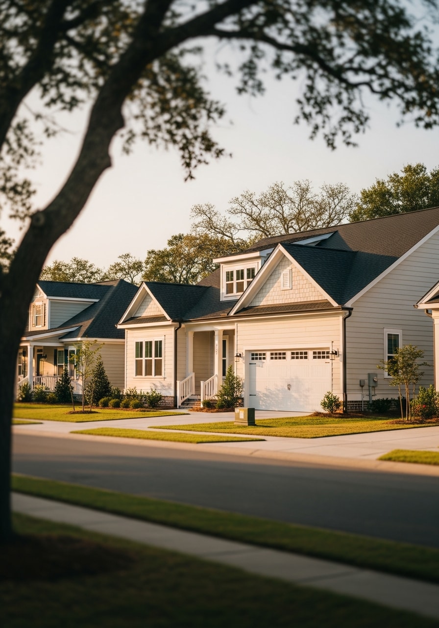 Front exterior of a Hampstead home showing modern construction and well-maintained property.